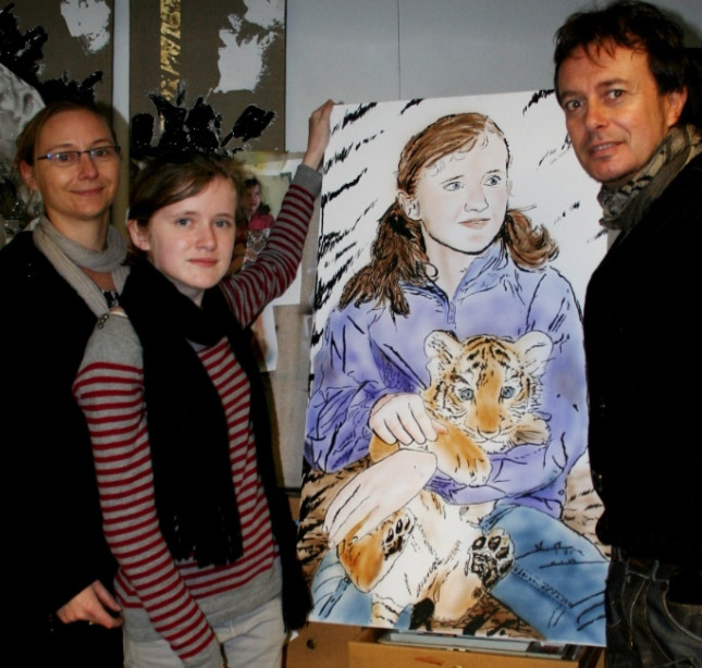 Toile peinte par Alys suite à son rêve