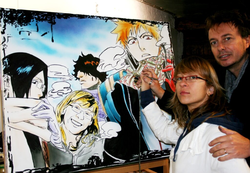 la toile réalisée par Julie