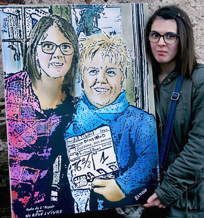 Toile peinte par Elodie